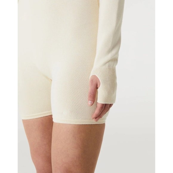 Nike Every Stitch Considered $400 Cream Women's Bodysuit Made in Italy Jumpsuit - Picture 4 of 5